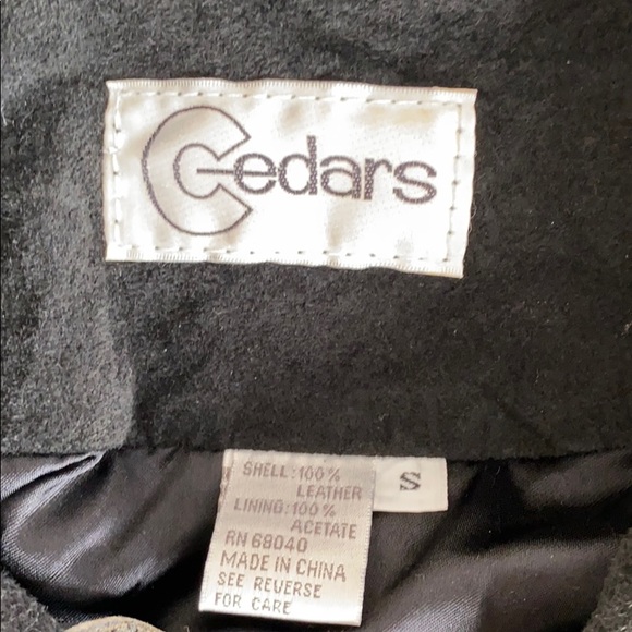 Vintage Genuine Leather Suede Fringe Lace Up Top - Picture 6 of 6